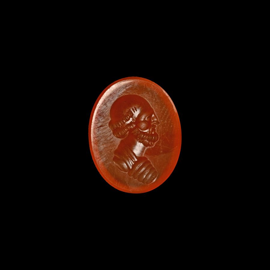 Georgian Gemstone with Portrait of a Philosopher