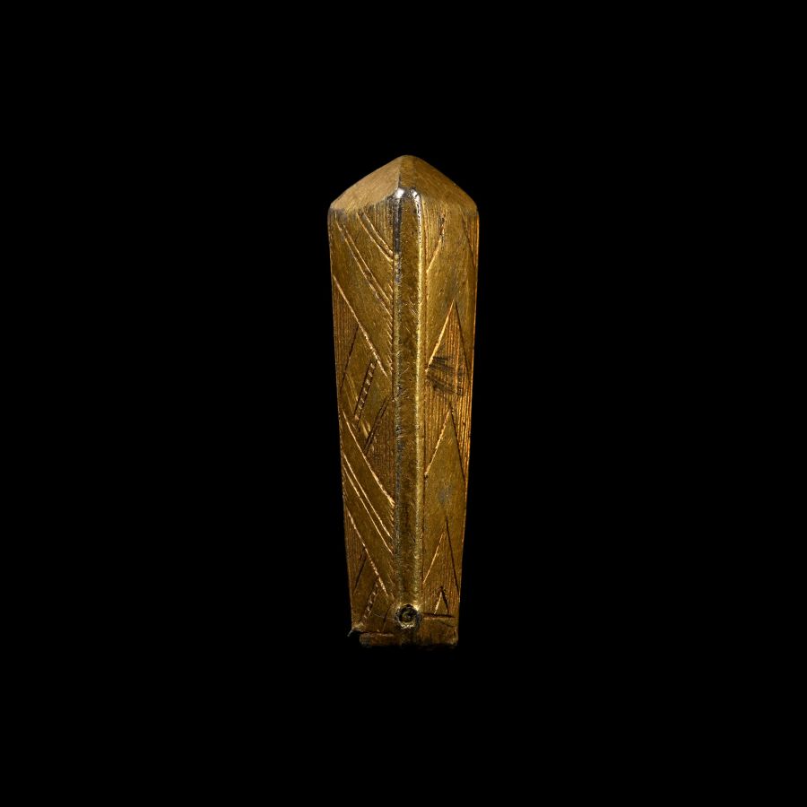 Medieval Knight's Silver-Gilt Heraldic Knife Handle