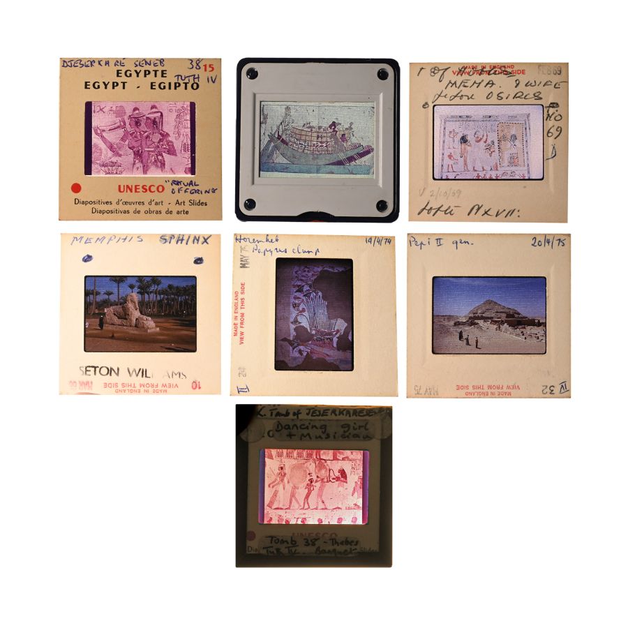 Historic Collection of 867 Slides of Archaeological Sites and Artefacts Including Other Sites in Egypt