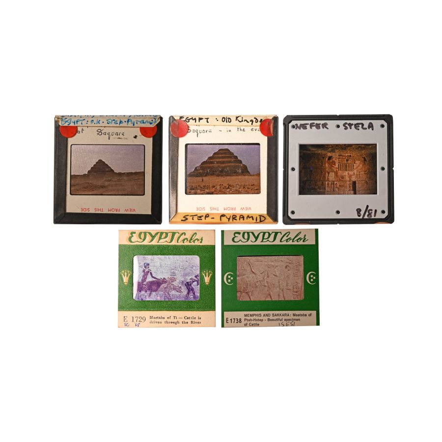 Historic Collection of 969 Slides of Archaeological Sites in Egypt
