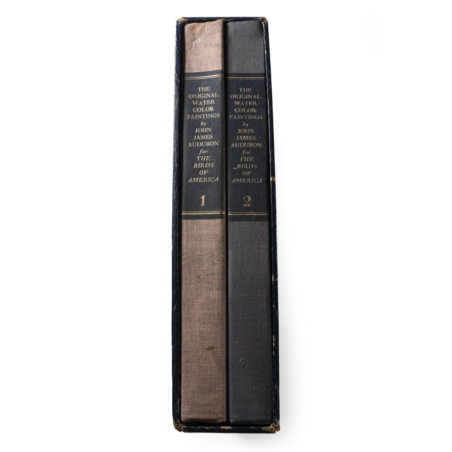 The Original Watercolor Paintings by John James Audubon for The Birds of America - 2 Volumes