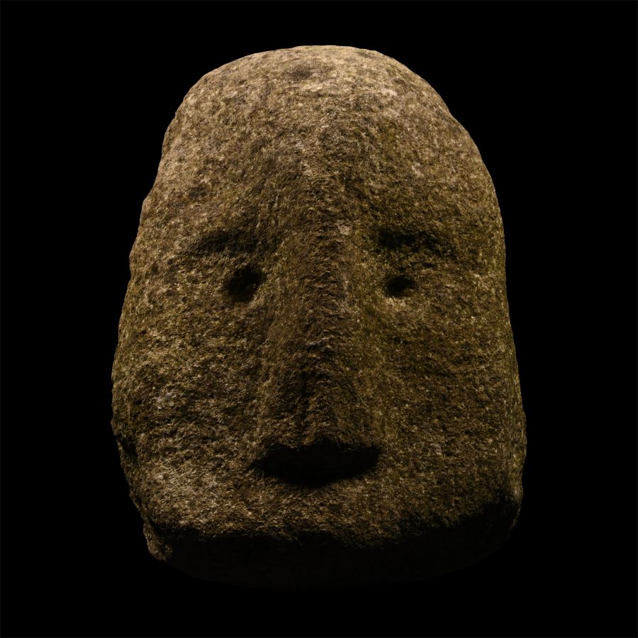 Iron Age Celtic Stone Head