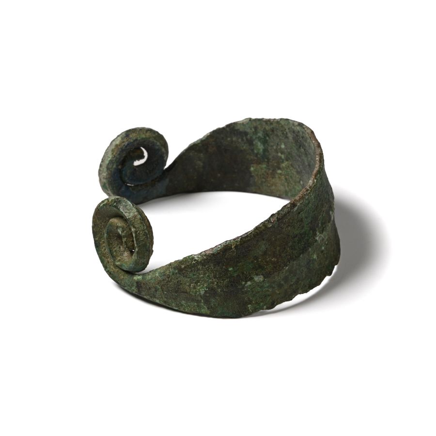 Bronze Age Coiled Terminal Bracelet