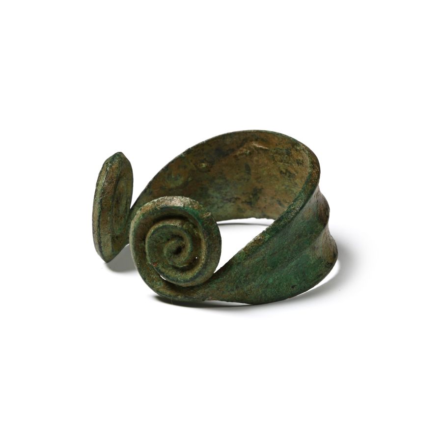 Bronze Age Coiled Terminal Bracelet