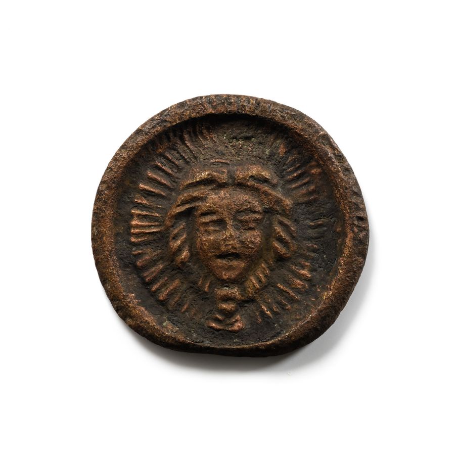 Roman Bronze Phalera of Medusa