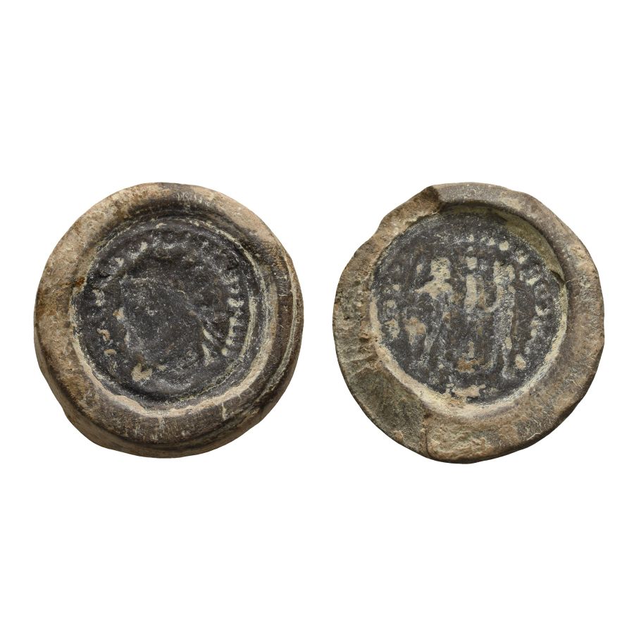 Roman Diocletian Terracotta Forger's Coin Mould