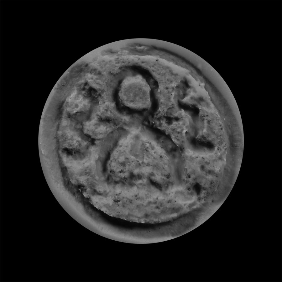 Western Asiatic Bronze Stamp Seal with Two-Headed Serpent