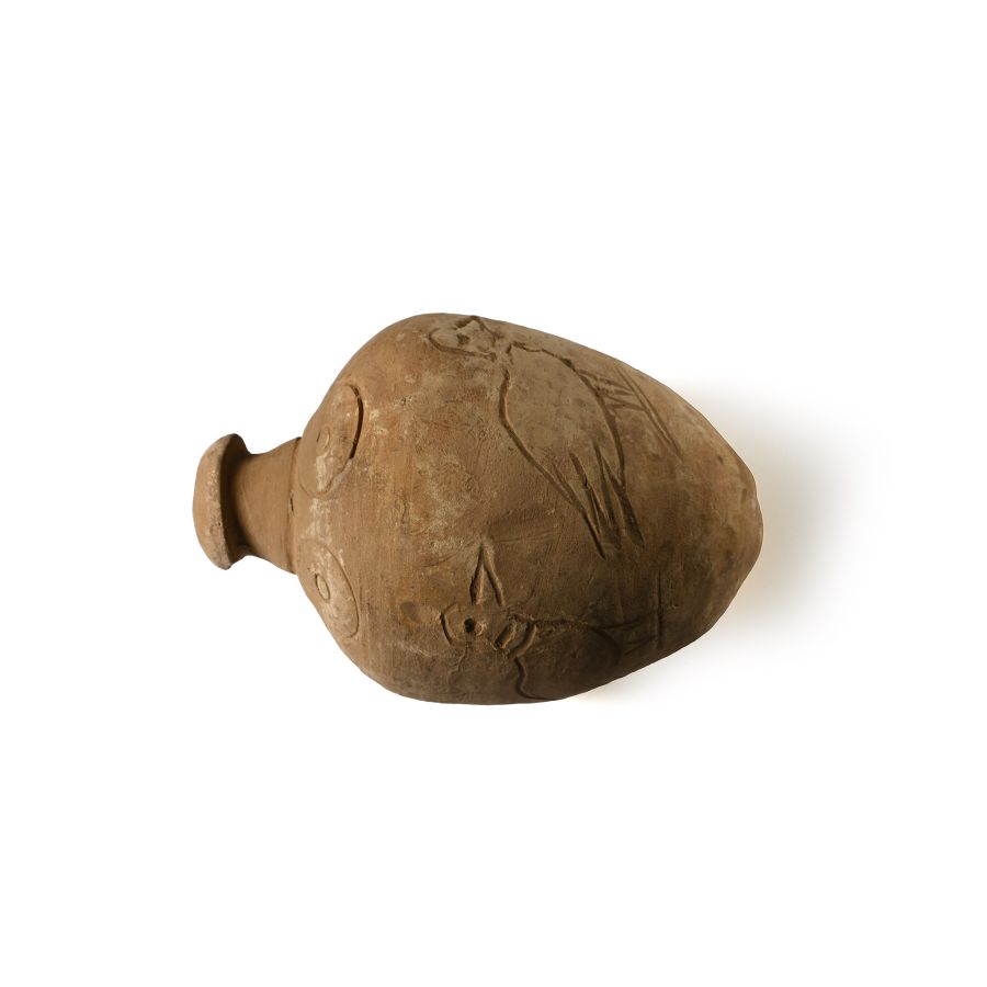 Byzantine 'Greek Fire' Ceramic Fire Bomb or Hand Grenade with Birds