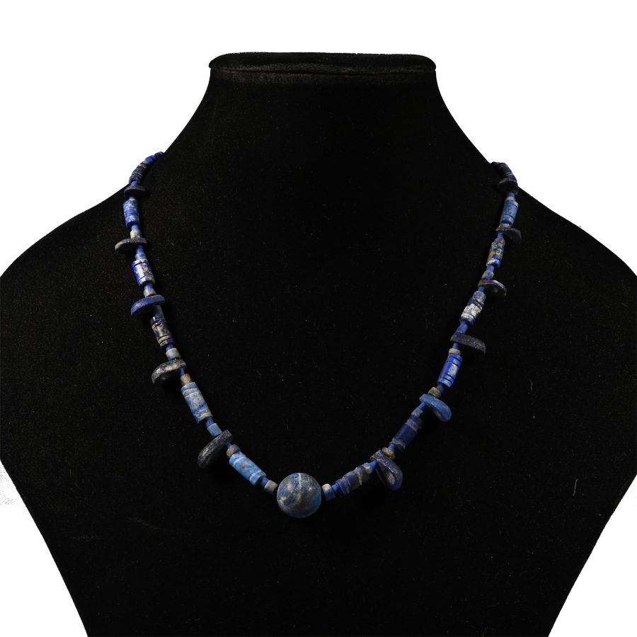 Bactrian Style Lapis Lazuli Bead Necklace String