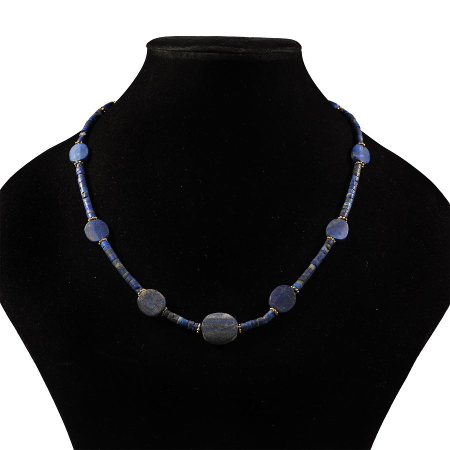 Bactrian Style Lapis Lazuli Bead Necklace String