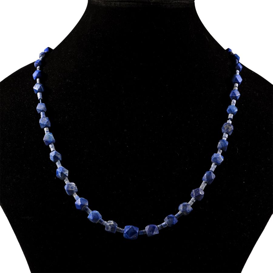 Bactrian Style Lapis Lazuli Bead Necklace String