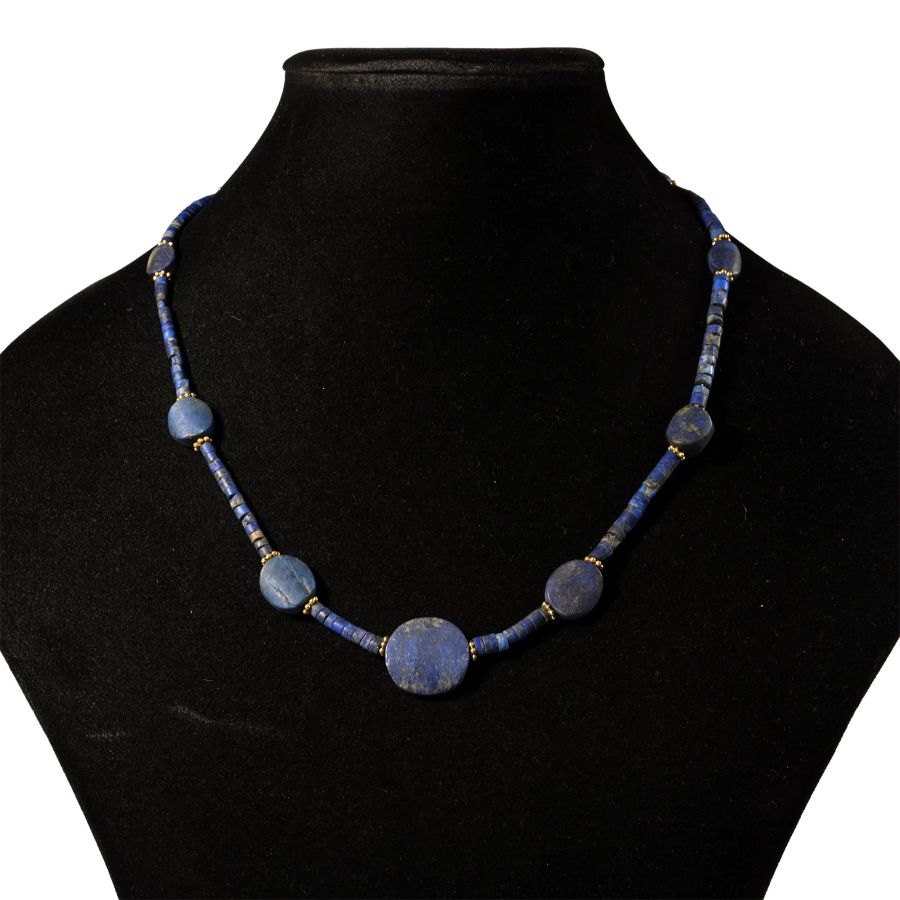 Bactrian Style Lapis Lazuli Bead Necklace String