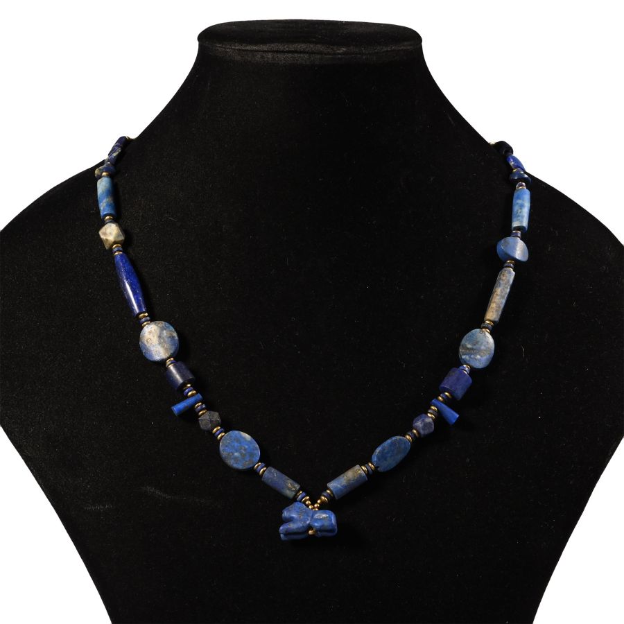 Bactrian Style Lapis Lazuli Bead Necklace String