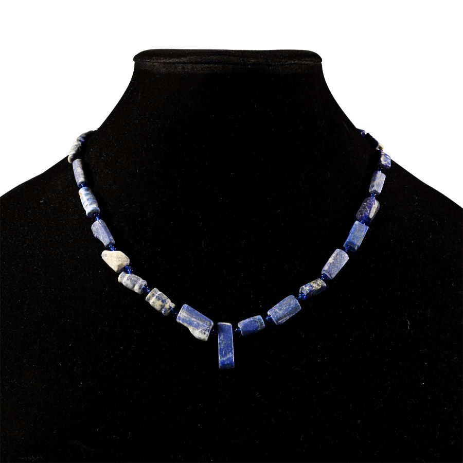 Bactrian Style Lapis Lazuli Bead Necklace String