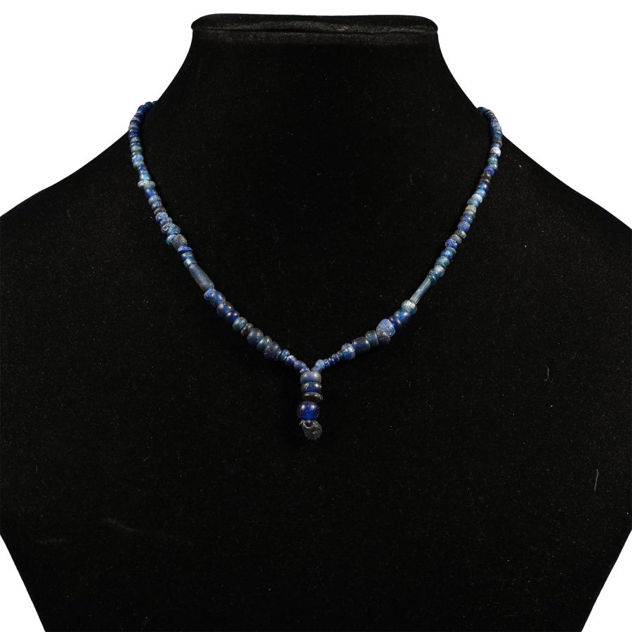 Roman Blue Glass Bead Necklace String