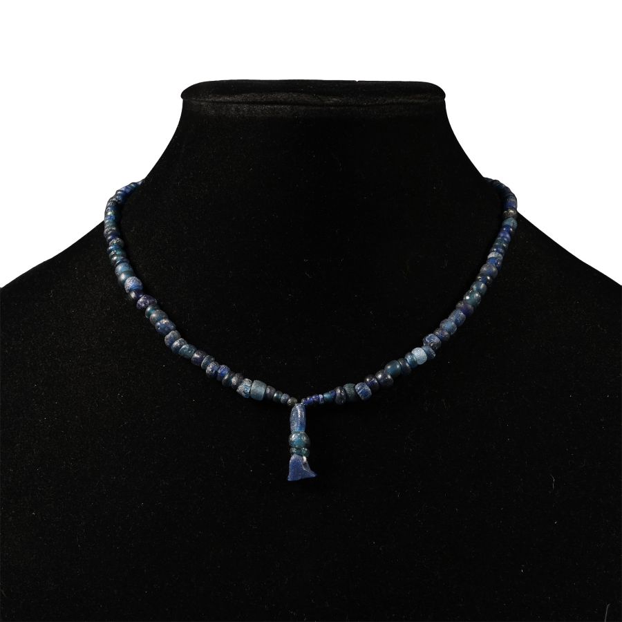 Roman Blue Glass Bead Necklace String