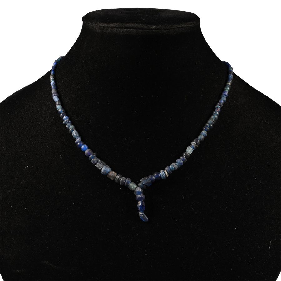 Roman Blue Glass Bead Necklace String