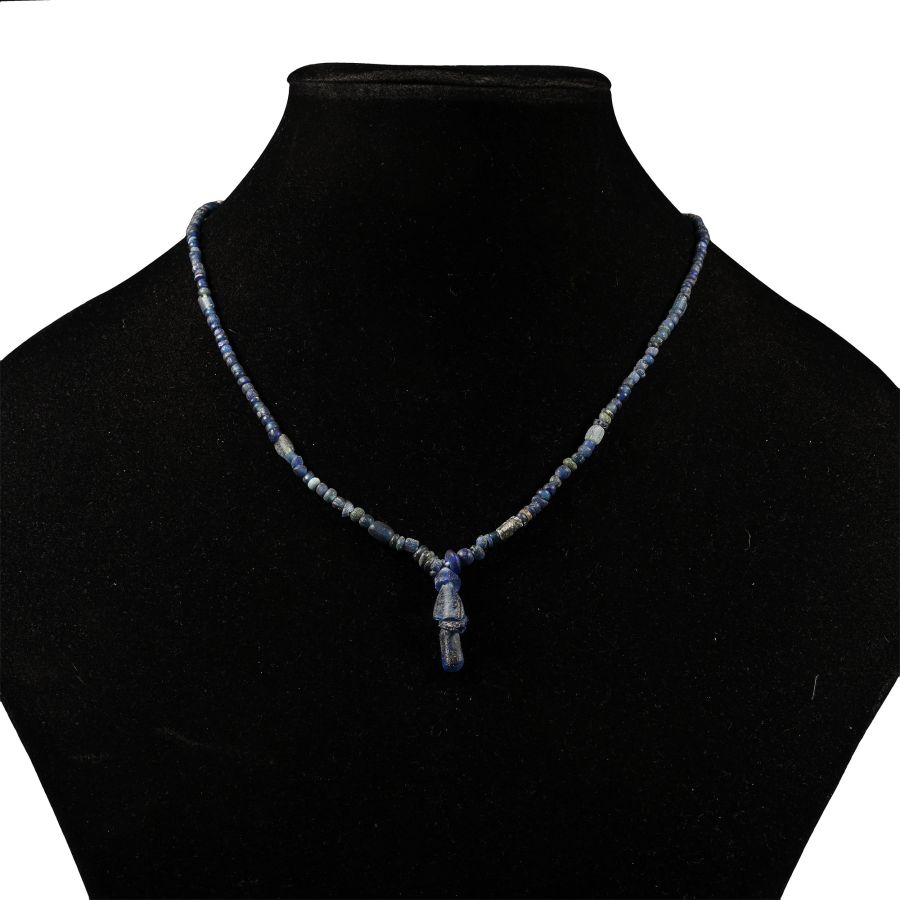 Roman Blue Glass Bead Necklace String