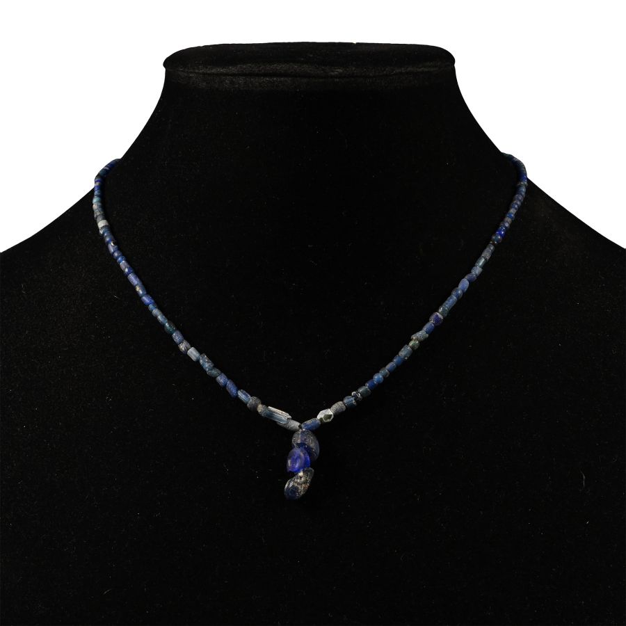 Roman Blue Glass Bead Necklace String
