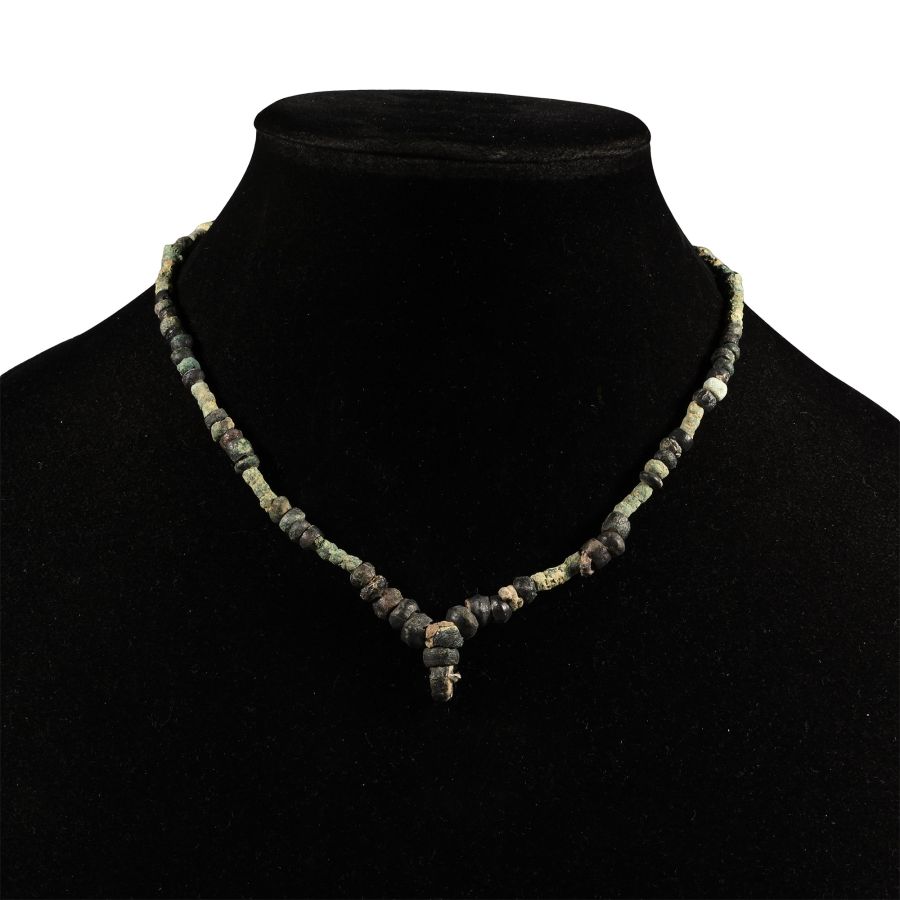 Western Asiatic Bronze Bead Necklace String