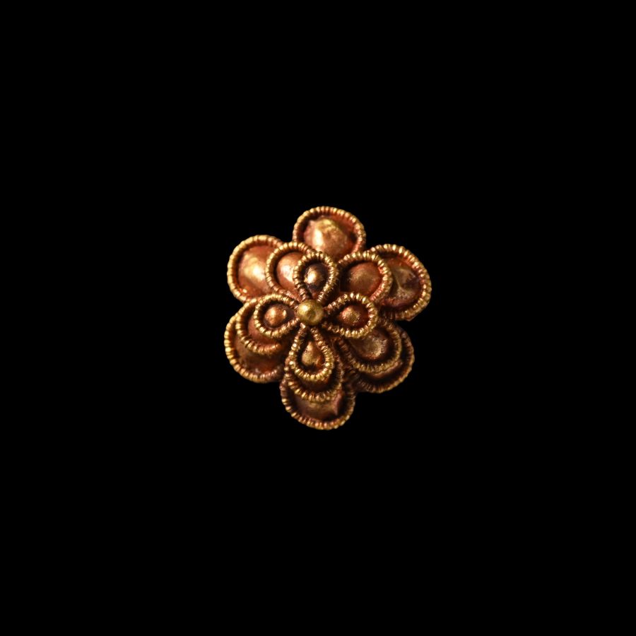 Byzantine Floral Gold Applique