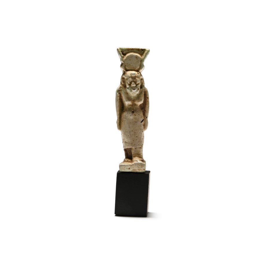 Large Egyptian Faience Isis Amulet