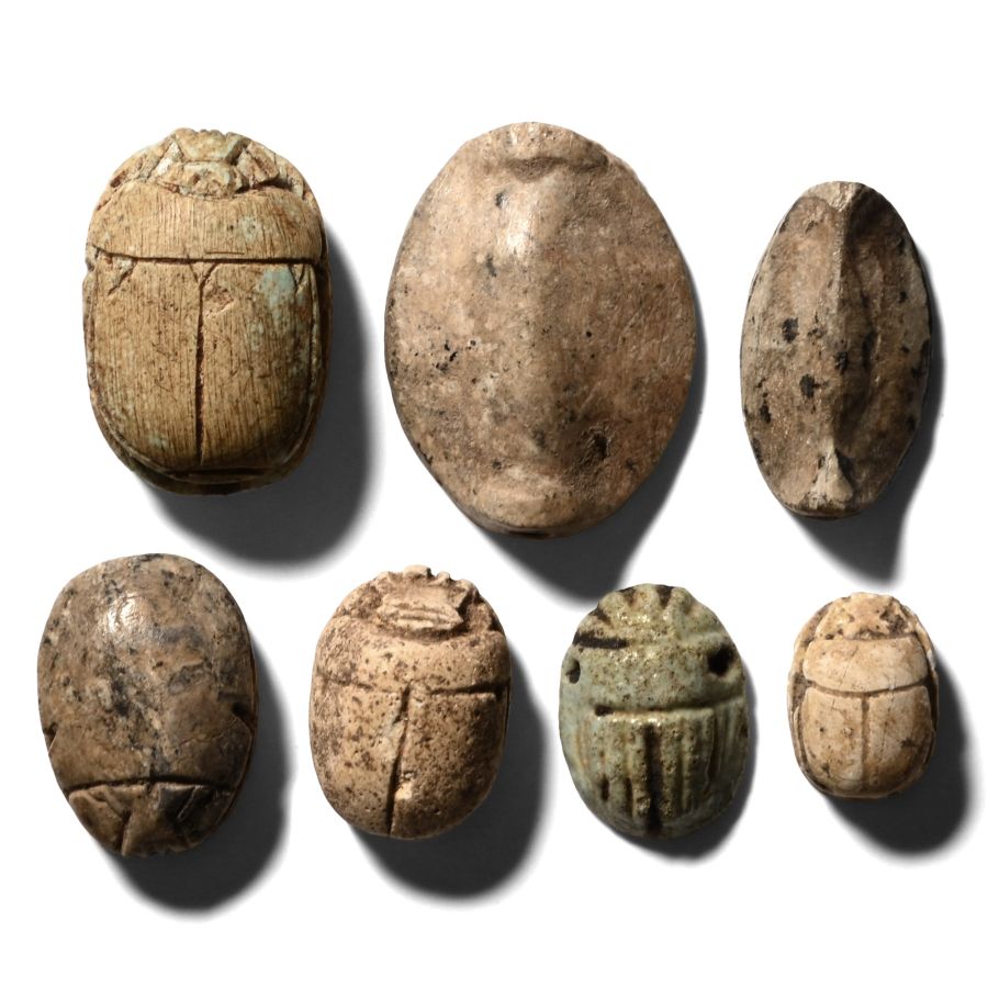 Egyptian Mixed Scarab and Scaraboid Collection