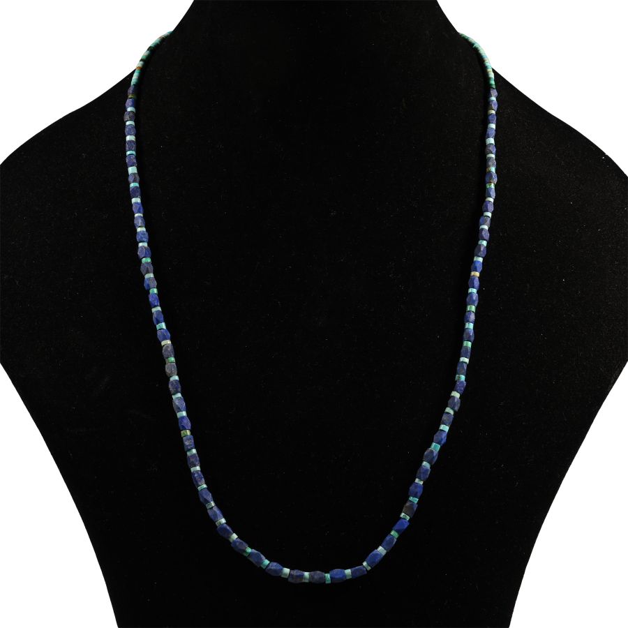 Western Asiatic Style Turquoise and Lapis Bead Necklace String