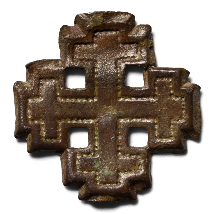 Medieval Bronze Knight's Holy Sepulchre Badge