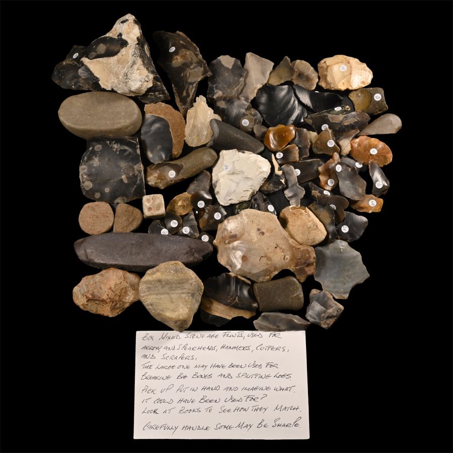 Stone Age Collection of Excavation and Field-Walking Finds From Clacton