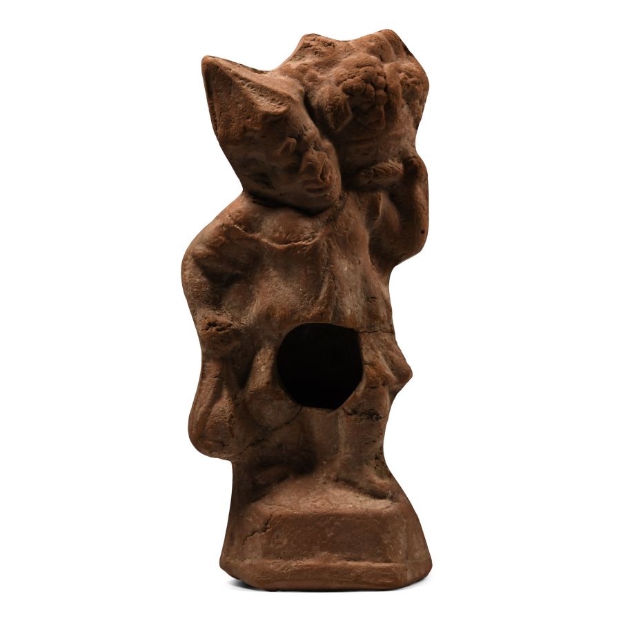 Romano-Egyptian Terracotta Figure of a Slave with Fruit Basket