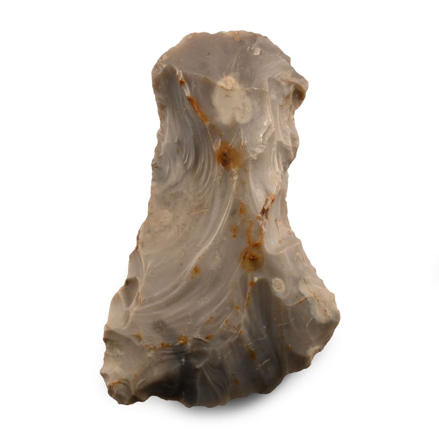 English Stone Age Flint Waisted Axe from Ashmore