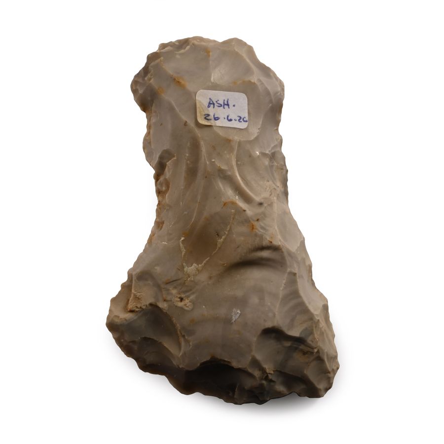 English Stone Age Flint Waisted Axe from Ashmore