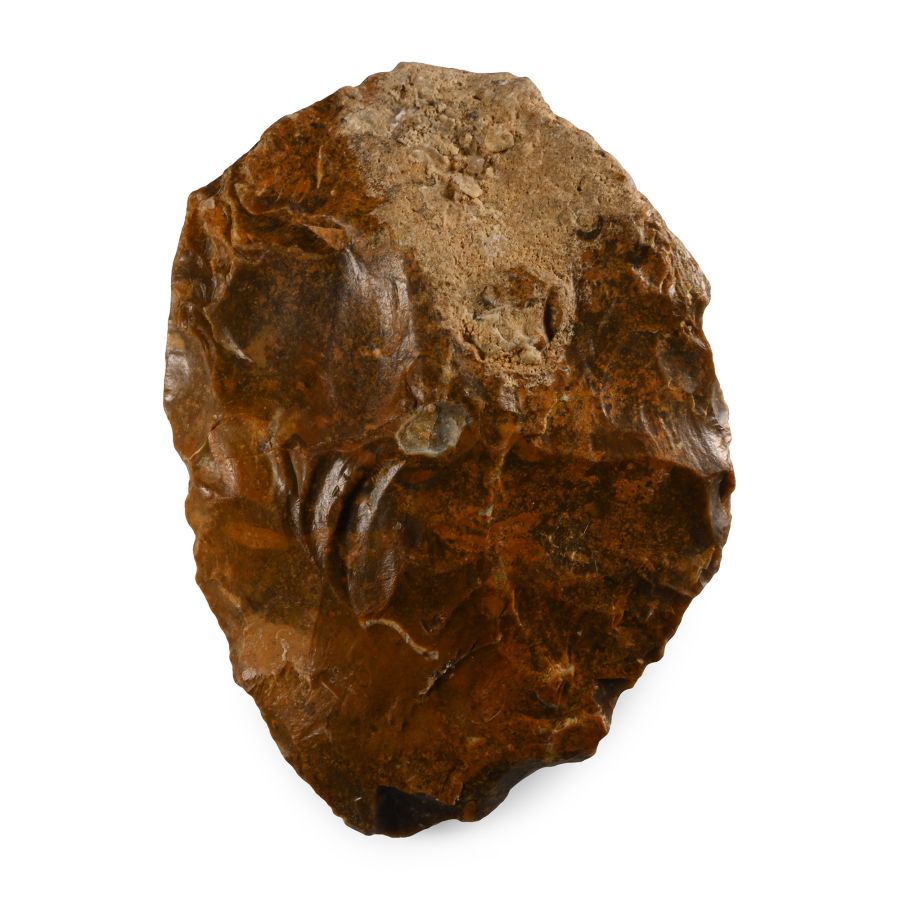 Large French Stone Age Flint Acheulean Handaxe