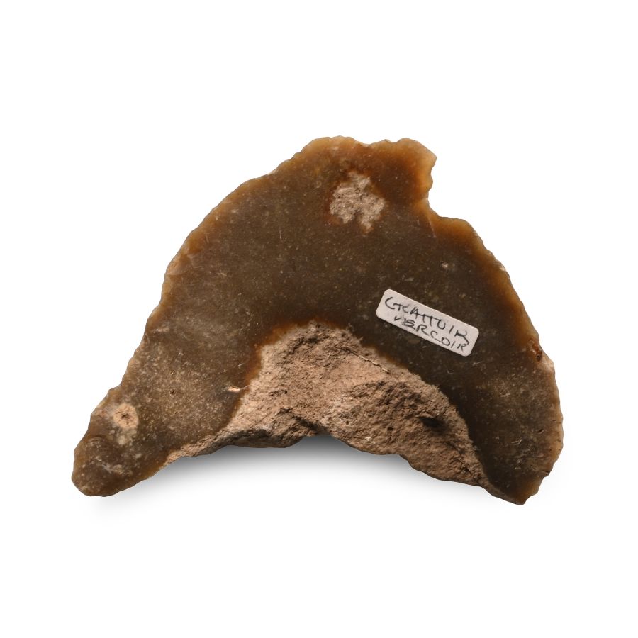 French Stone Age Mousterian Flint Racloir Drill