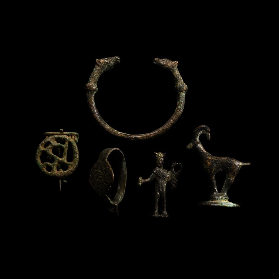Roman and Western Asiatic Style Bronze Artefact Group