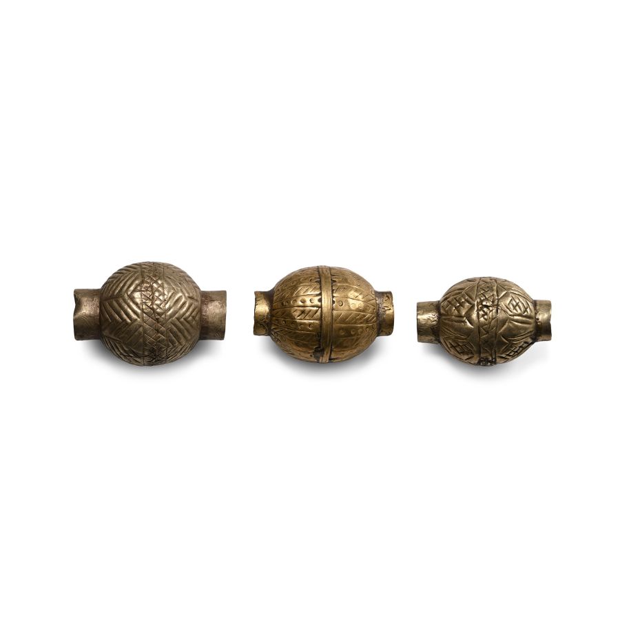 Western Asiatic Large Metal Bead Group
