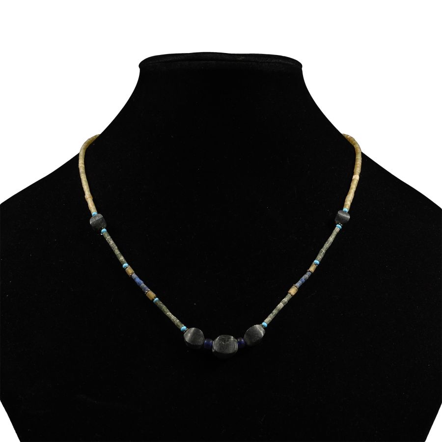 Western Asiatic Stone and Glass Bead Necklace