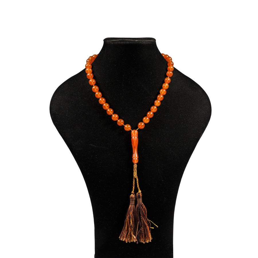Western Asiatic Amber-Coloured Prayer Beads