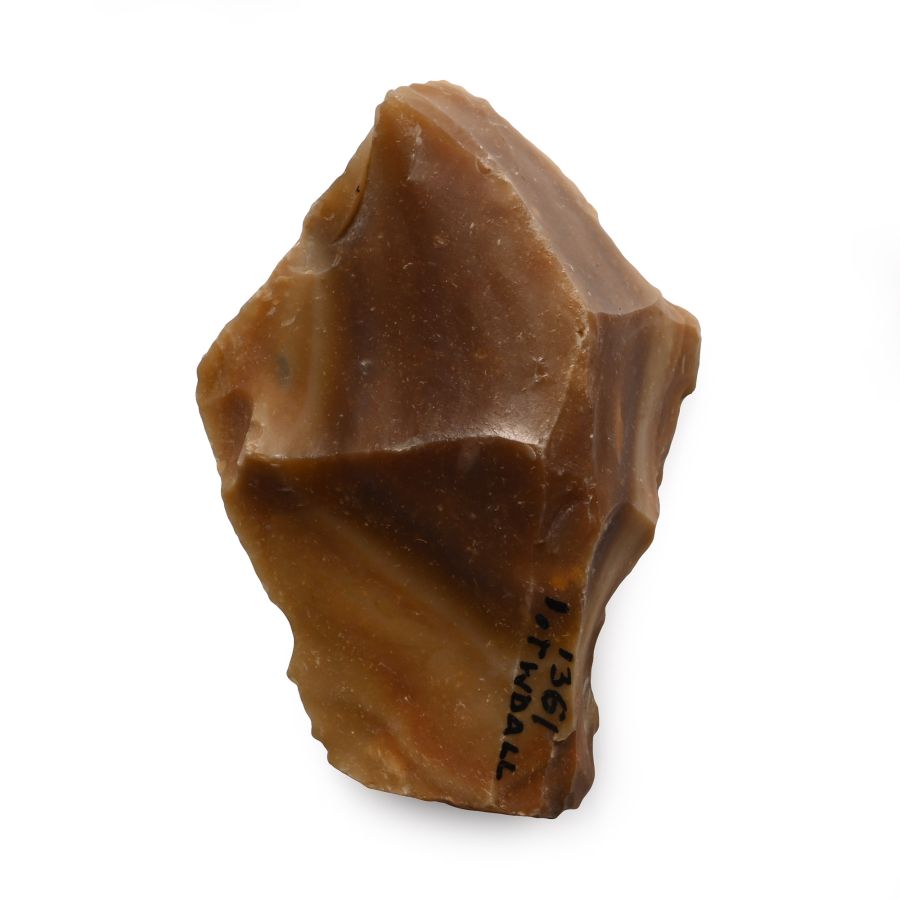 Stone Age Acheulian Twydall Flint Flake Point Scraper