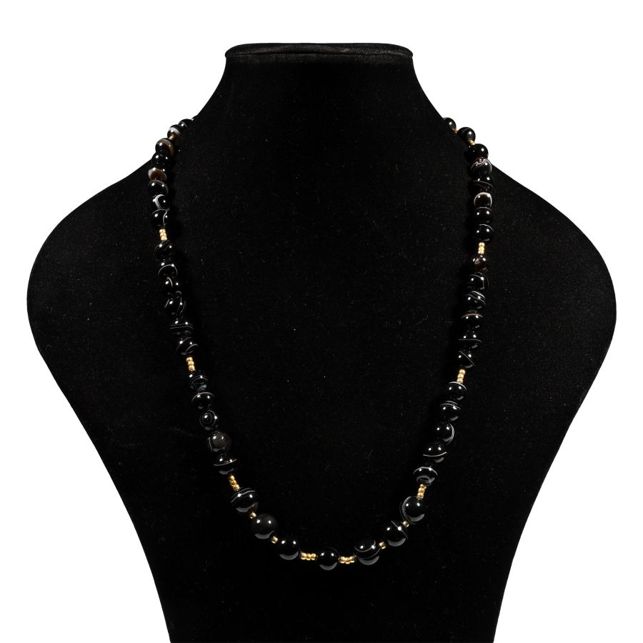 Western Asiatic Agate Bead Necklace String