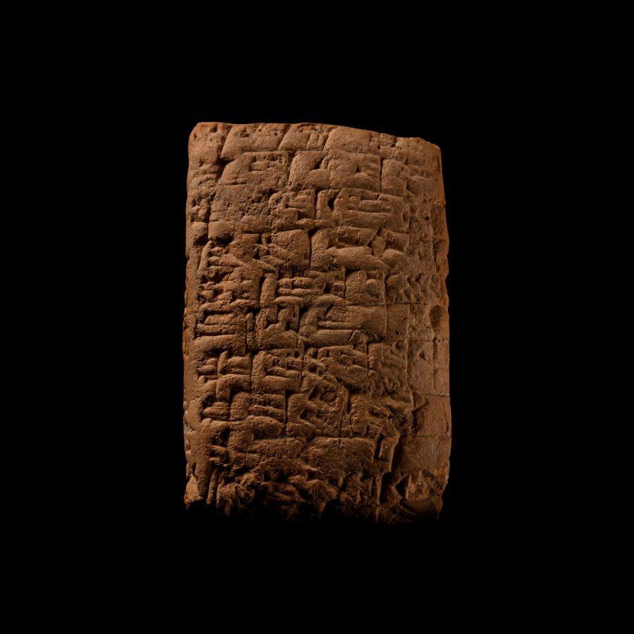 Old Babylonian Terracotta Cuneiform Tablet from 'Warad-Amurru' to 'Ubar-Shamash' Concerning Barley