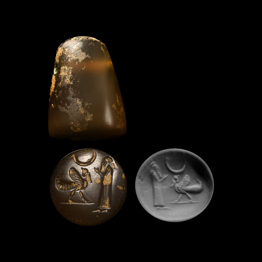 Babylonian Agate Stamp Seal