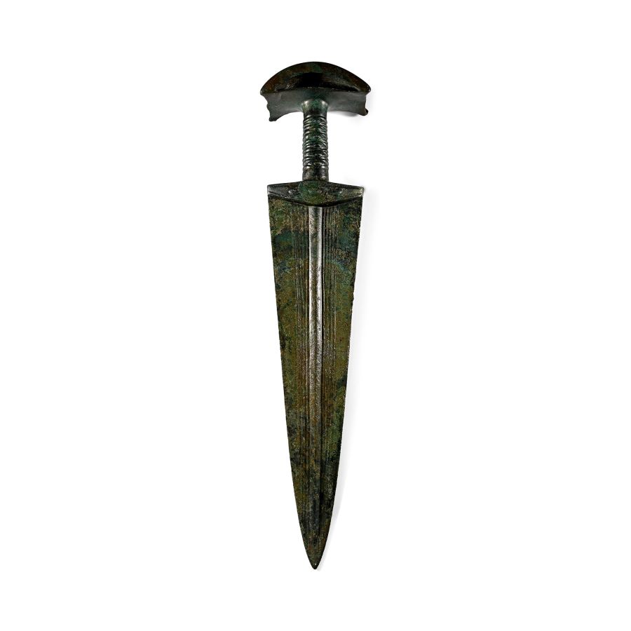Luristan Bronze Short Sword with Blood Channels