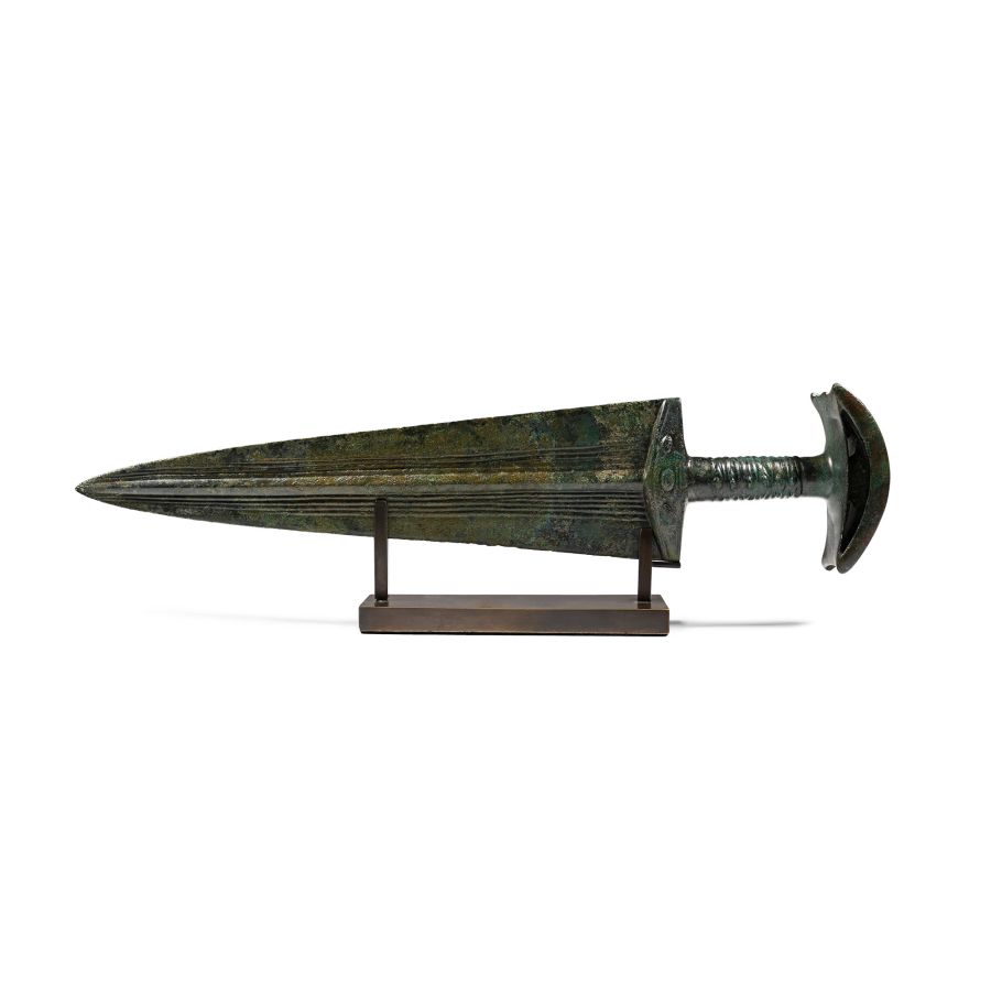Luristan Bronze Short Sword with Blood Channels