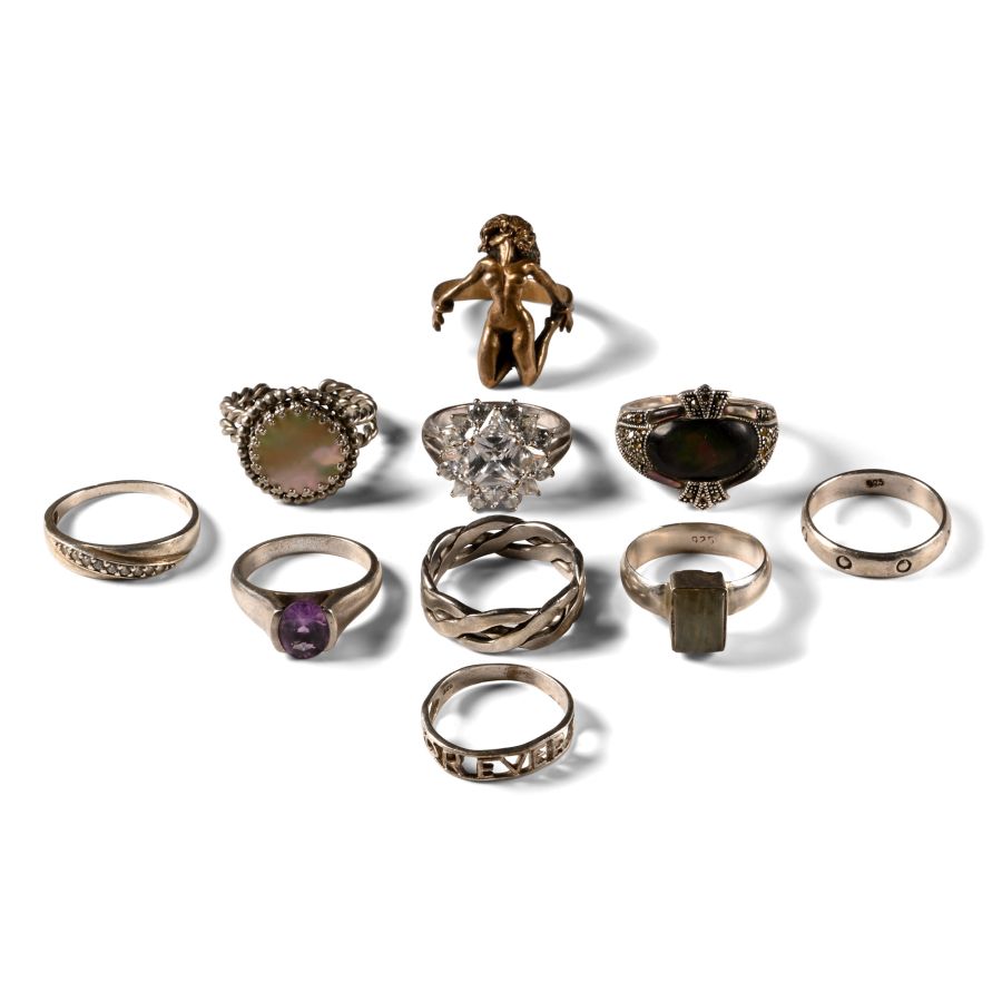 Silver and Other Ring Collection