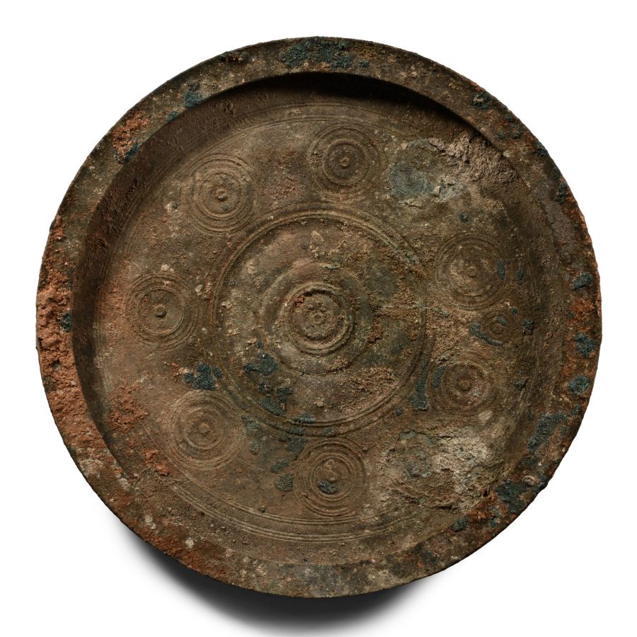 Hellenistic Decorated Bronze Mirror