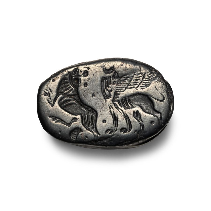 Egypto-Phoenician Haematite Scaraboid Seal