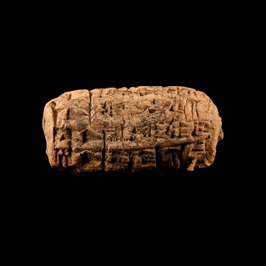 Old Babylonian Terracotta Bulla Recording the Rations of Vegetable Oil to Named Individuals