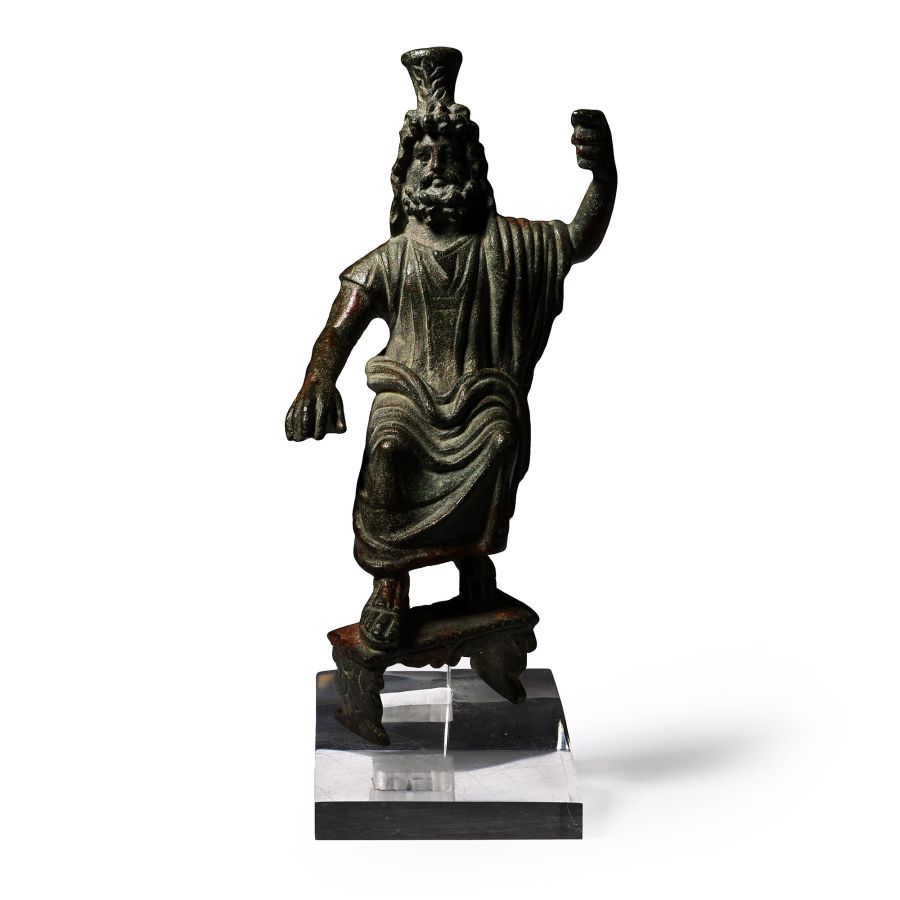 Roman Bronze Figure of Serapis